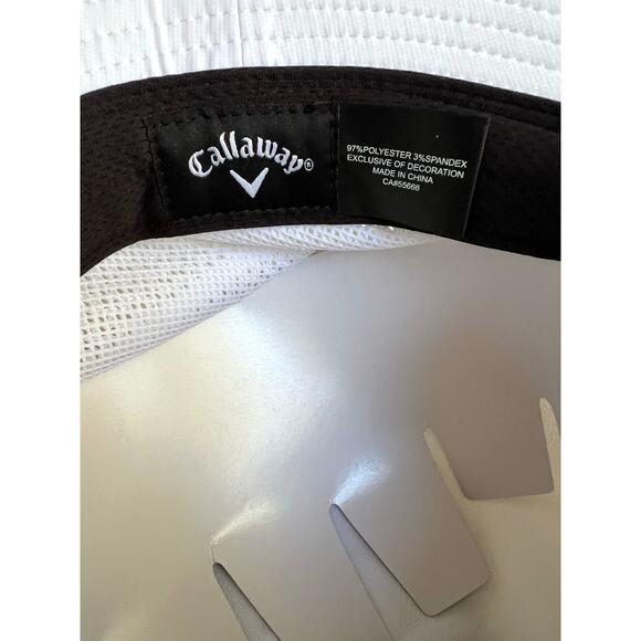 Callaway Elements Big Spring Golf Club Sun Hat White 4” Brim Size L - Picture 8 of 9